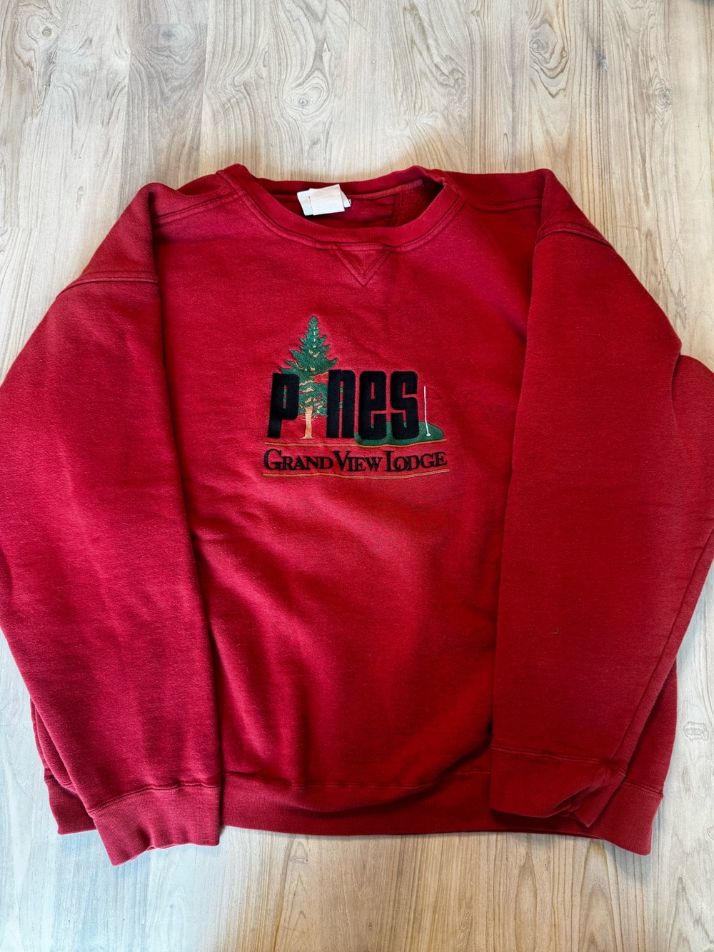 Vintage Pines Red Crewneck Sweatshirt